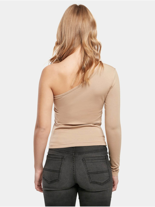 Urban Classics Pitkähihaiset paidat Ladies Asymmetric beige