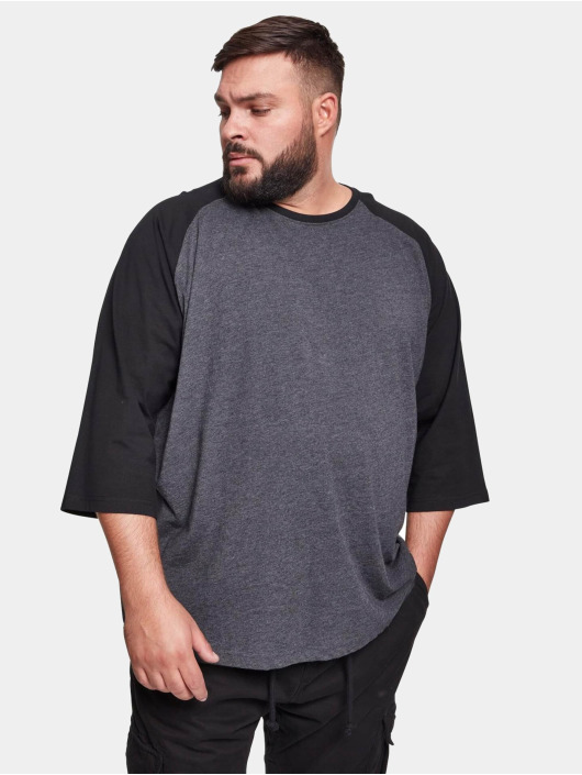 Urban Classics Pitkähihaiset paidat Contrast 3/4 Sleeve harmaa