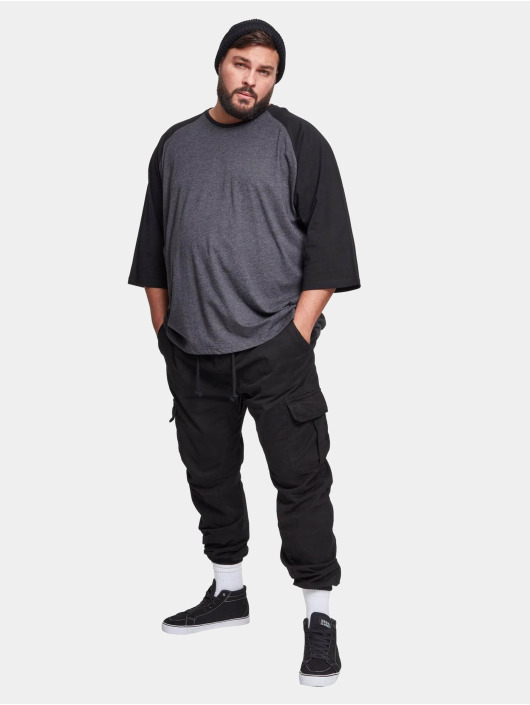 Urban Classics Pitkähihaiset paidat Contrast 3/4 Sleeve harmaa