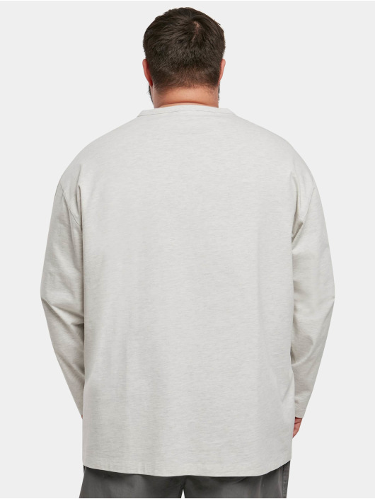 Urban Classics Pitkähihaiset paidat Organic Oversized Henley harmaa