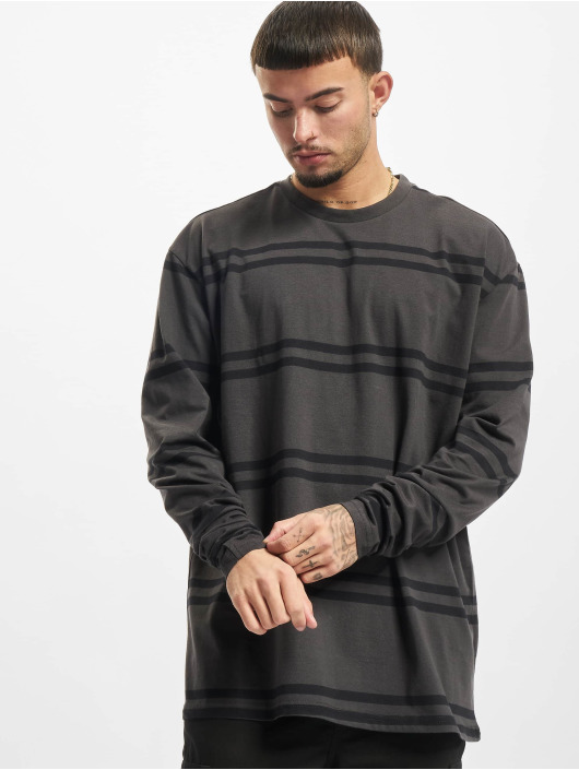 Urban Classics Pitkähihaiset paidat Oversized Striped musta