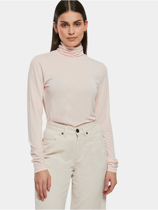 Urban Classics Pitkähihaiset paidat Ladies Modal Turtleneck vaaleanpunainen