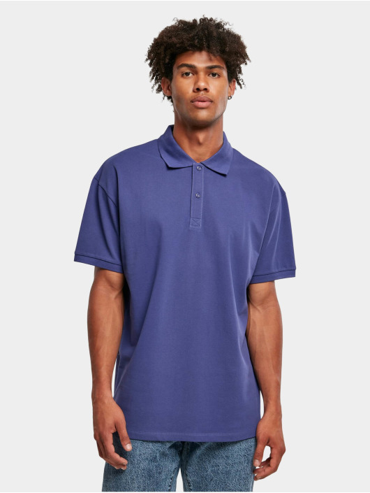 Urban Classics Herren Poloshirt Oversized in blau