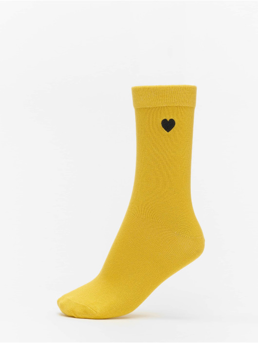 Urban Classics Ponožky Heart Socks 3-Pack žltá