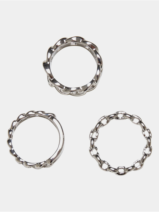 Urban Classics Pozostałe Chain Ring srebrny