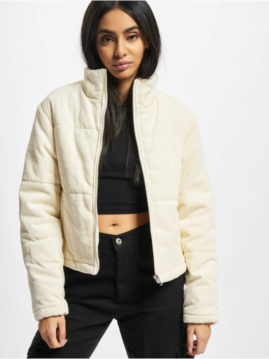 Urban Classics Puffer Jacket Ladies Corduroy beige
