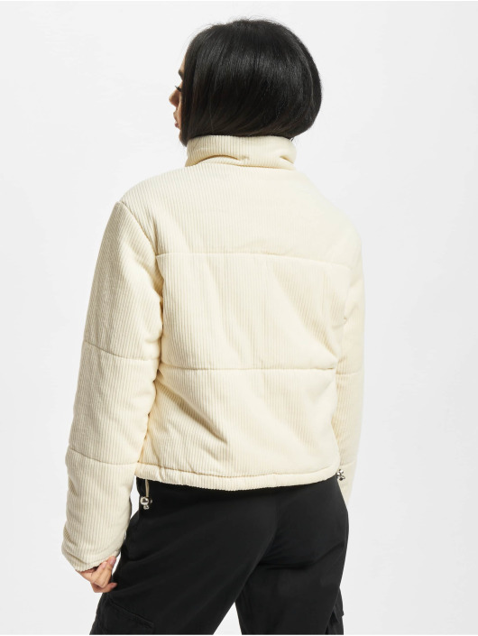 Urban Classics Puffer Jacket Ladies Corduroy beige