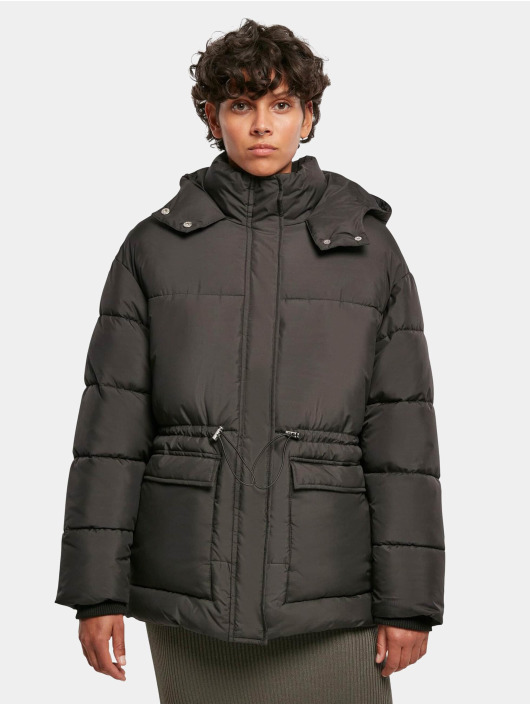 Urban Classics Puffer Jacket Ladies Waisted black
