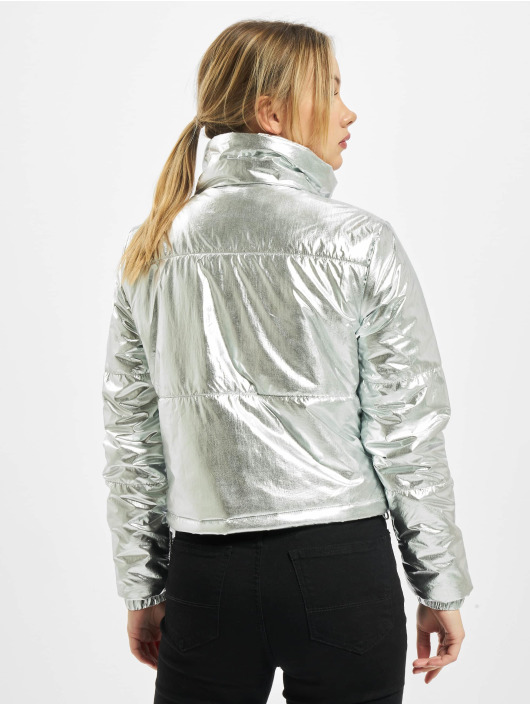 Urban Classics Puffer Jacket Ladies Metalic silberfarben