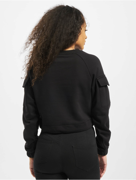 Urban Classics Pullover Ladies Short Worker Crewneck black