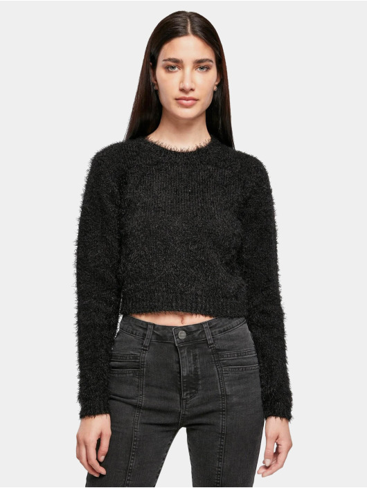 Urban Classics Pullover Ladies Cropped Feather black