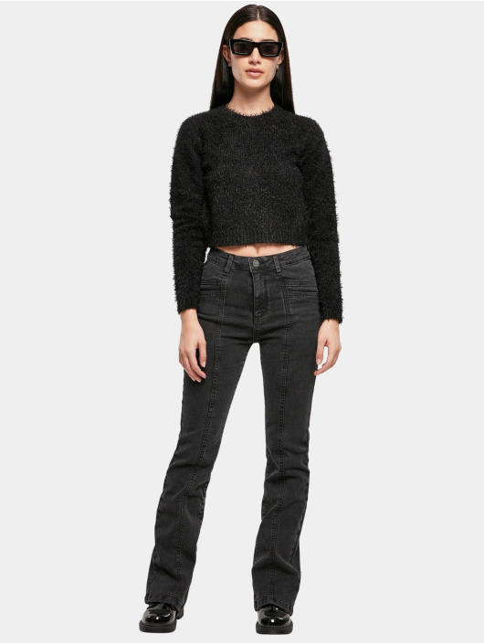 Urban Classics Pullover Ladies Cropped Feather black