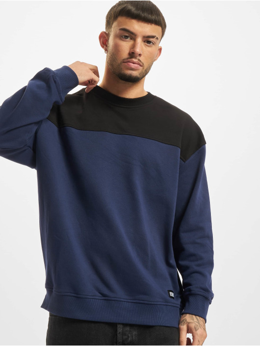 Urban Classics Herren Pullover Upper Block in blau