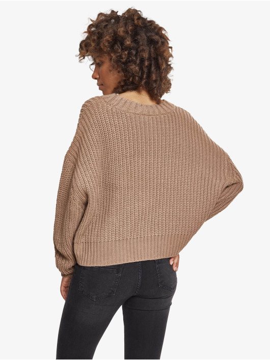 Urban Classics Pullover Ladies Wide Oversize brown