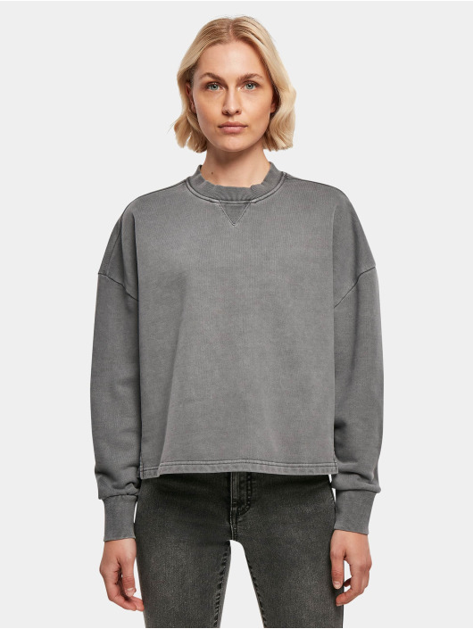 Urban Classics Pullover Ladies Heavy Terry Garment Dye grau