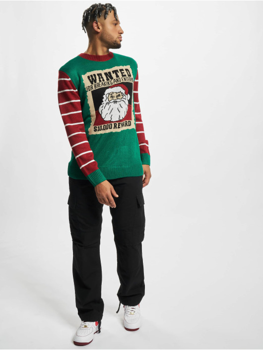 Urban Classics Pullover Wanted Christmas green