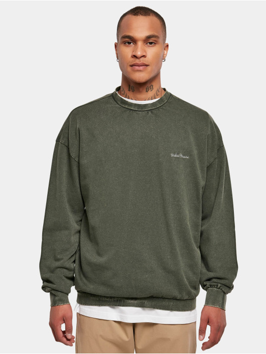 Urban Classics Pullover Small Embroidery Crew green
