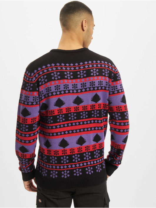 Urban Classics Pullover Snowflake Christmas purple