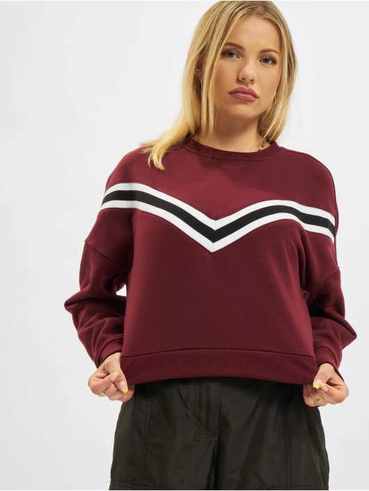 Urban Classics Pullover Inset Striped red