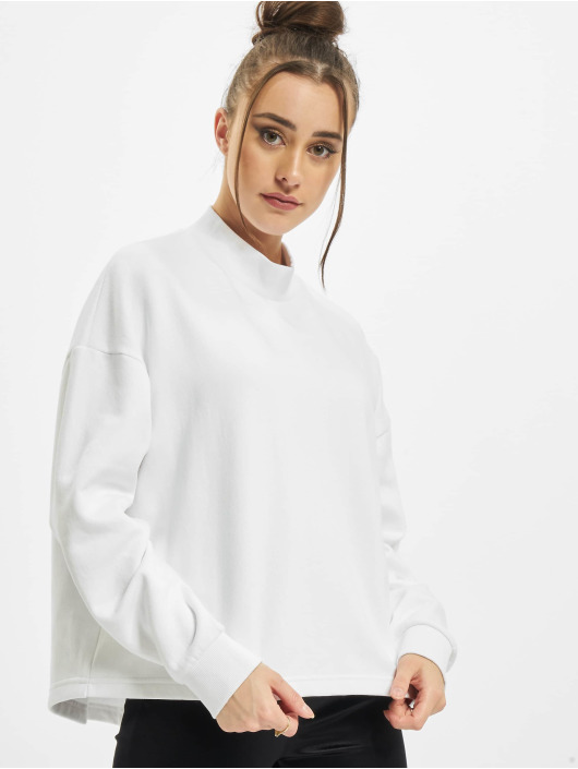 Urban Classics Damen Pullover Ladies Oversized High Neck Crew in weiß