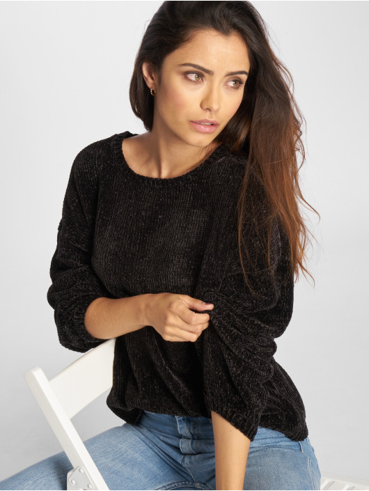 Urban Classics Pulóvre Oversize Chenille èierna