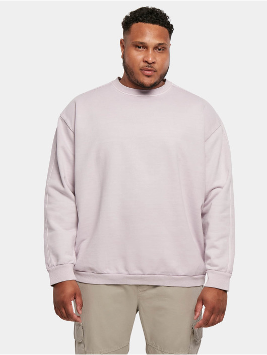 Urban Classics Puserot Heavy Terry Garment Dye Crew purpuranpunainen