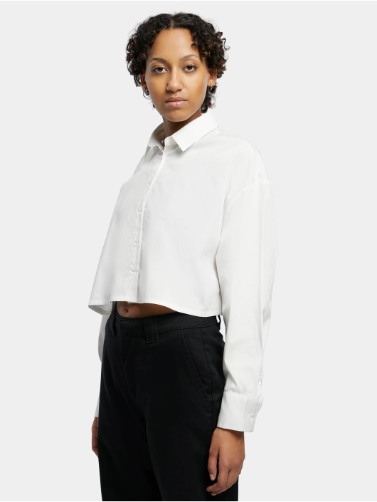 Urban Classics Puserot/Tunikat Cropped valkoinen