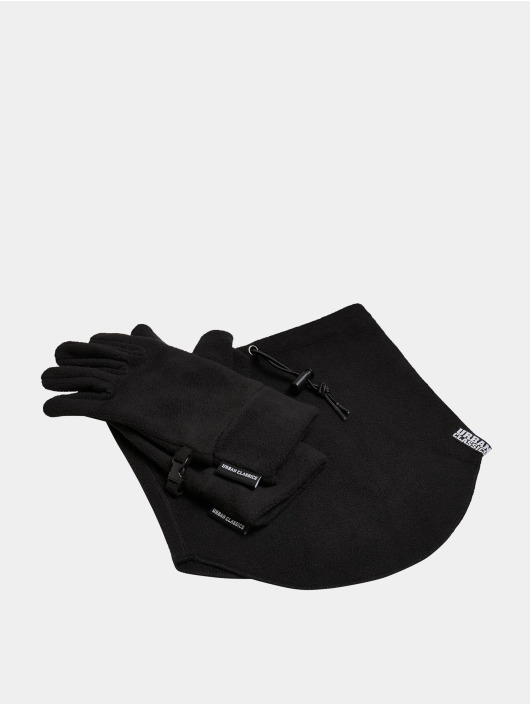 Urban Classics Rękawiczki Fleece Winter Set Gloves Scarf czarny