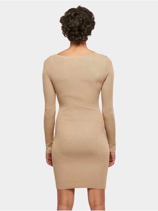 Urban Classics Robe Ladies Cut Out beige