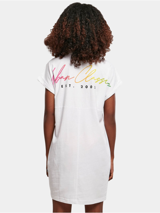 Urban Classics Robe Ladies Rainbow blanc