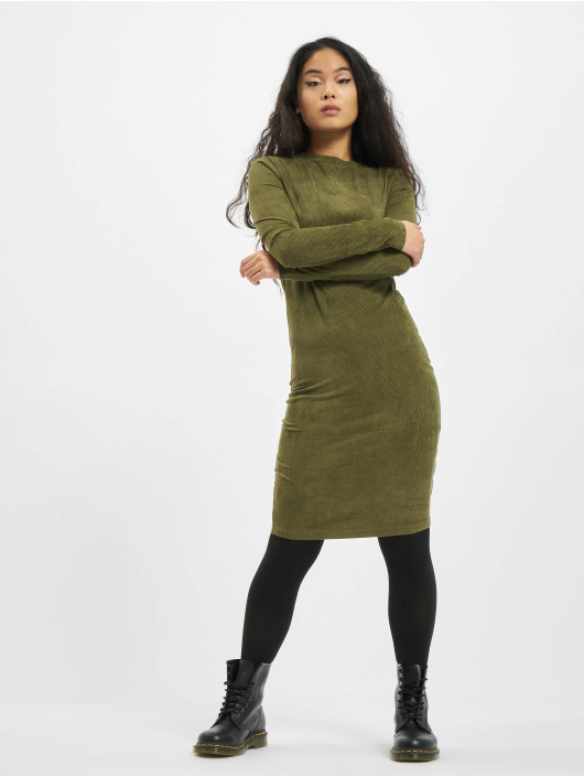 Urban Classics Robe Ladies Peached Rib LS olive