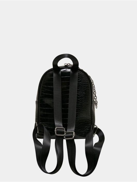 Urban Classics rugzak Croco Synthetic Leather zwart