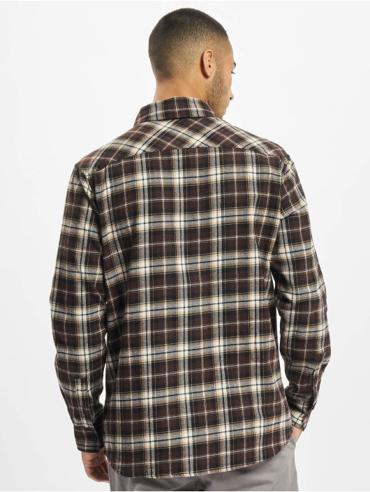 Urban Classics Shirt Checked Roots brown