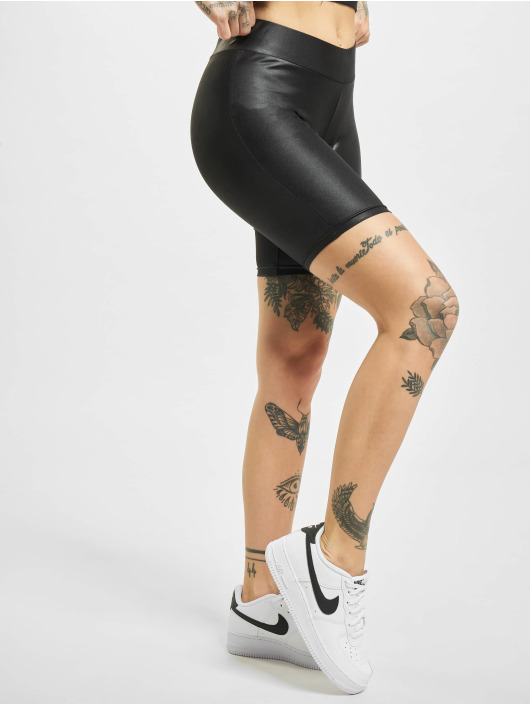 Urban Classics Short Imitation Leather Cycle black