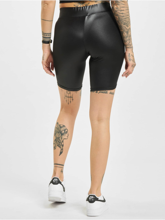 Urban Classics Short Imitation Leather Cycle black