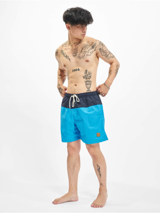 Urban Classics Short de bain Block Swim bleu