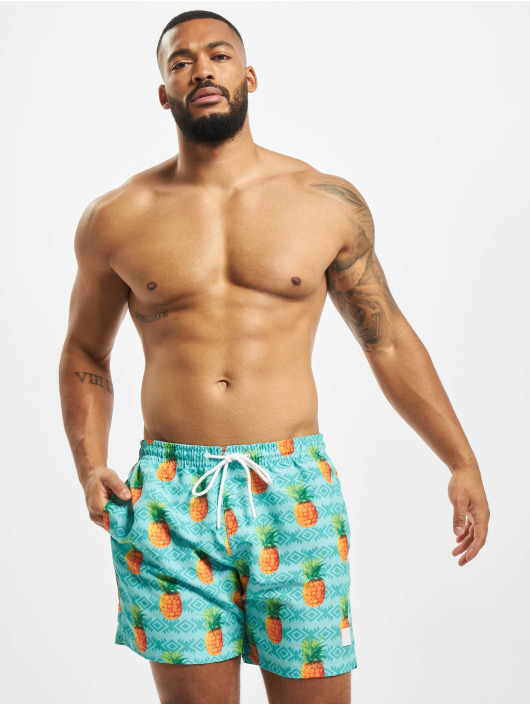 Urban Classics Short de bain Pattern vert