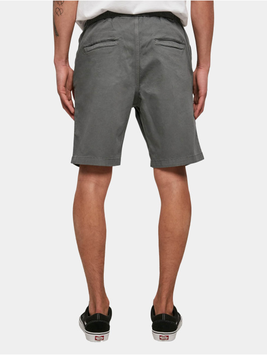 Urban Classics Short Stretch Twill Jogger gris