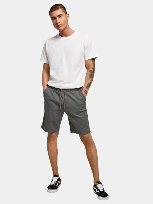 Urban Classics Short Stretch Twill Jogger gris