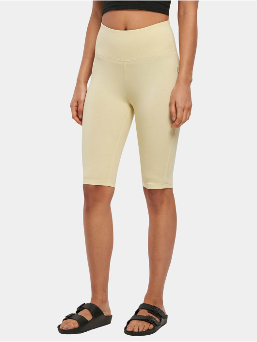 Urban Classics shorts Ladies Organic Stretch Jersey Cycle geel