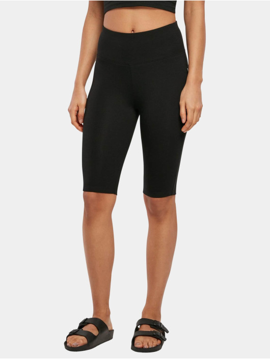 Urban Classics Damen Shorts Ladies Organic Stretch Jersey Cycle in schwarz