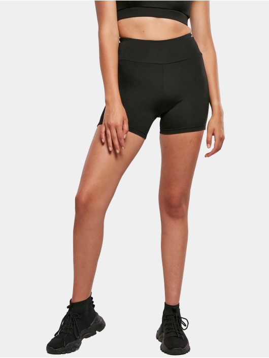 Urban Classics Damen Shorts Ladies Recycled High Waist Cycle in schwarz