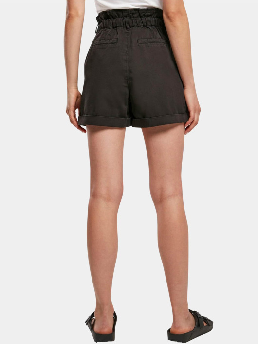 Urban Classics shorts Ladies Paperbag zwart
