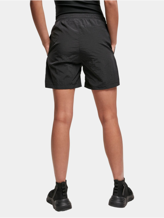 Urban Classics Shortsit Ladies Crinkle Nylon musta