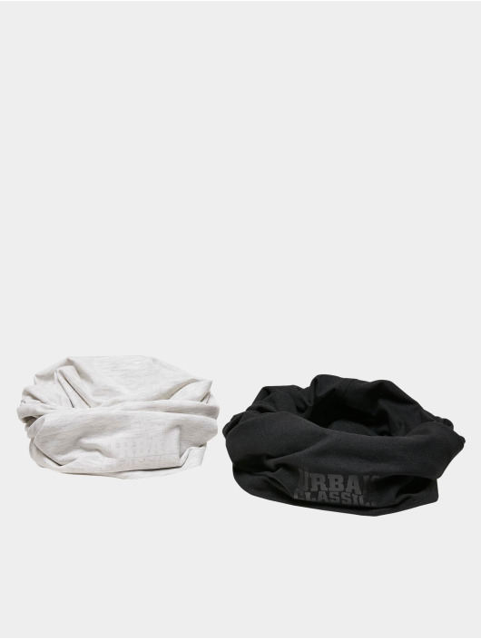 Urban Classics sjaal Logo Tube 2-Pack zwart