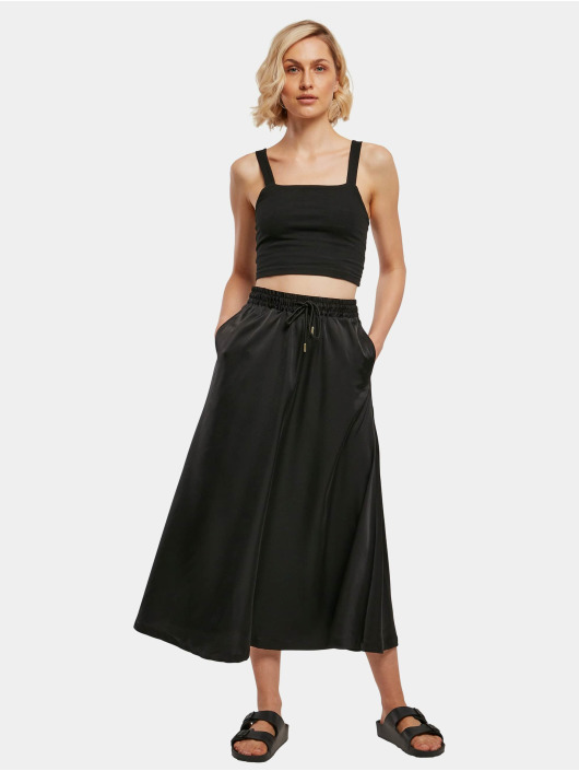 Urban Classics Skirt Ladies Satin Midi black