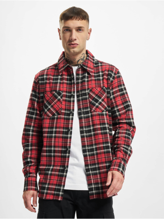 Urban Classics Skjorter Checked Roots red