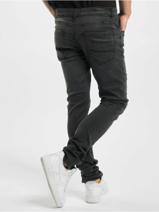 Urban Classics Slim Fit Jeans Slim Fit Zip èierna