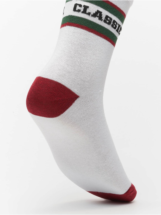 Urban Classics Socken 2-Pack Logo Stripe Sport weiß