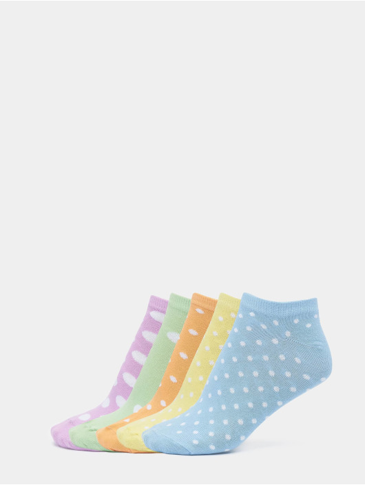 Urban Classics Socks No Show Dots 5-Pack colored
